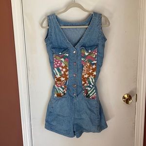 S/M denim romper, VINTAGE